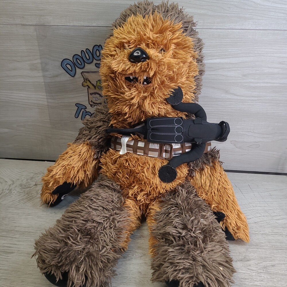 Build A Bear Workshop BABW Disney Star Wars 21" Chewbacca Bear Plush + Crossbow